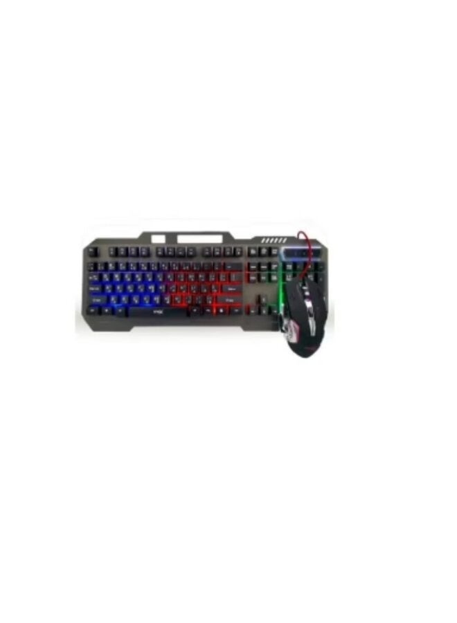 LED Gaming Keyboard and Mouse Combo Set with Color Backlight - Image 1